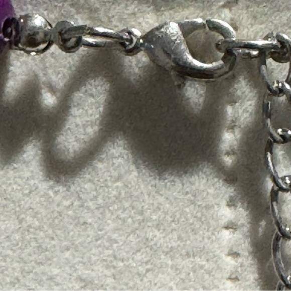 Purple Bauble Beads Vintage Necklace Statement - Picture 4 of 4